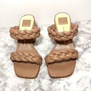 Dolce Vita Tan/ Beige Braided Block Heel